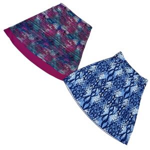 2 pc lot Tranquility Colorado Two Tone Skirt‎ Set Women's Small Geometric Print